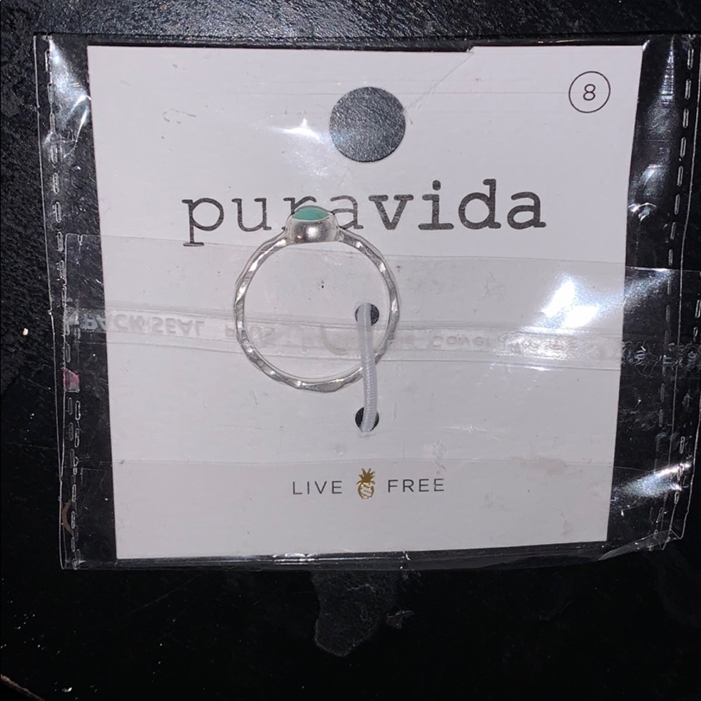 Blue Pearl Pura Vida ring